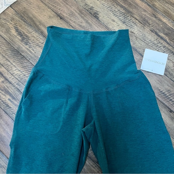 Beyond Yoga | Teal Maternity Joggers - Picture 7 of 11